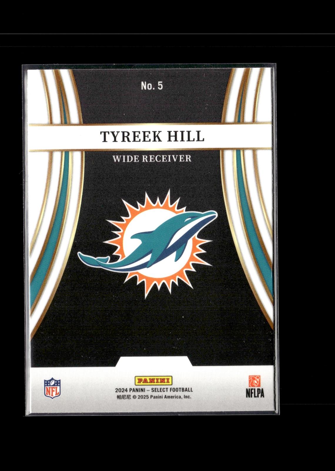 Tyreek Hill #5 Turbocharged 2024 Panini Select Miami Dolphins