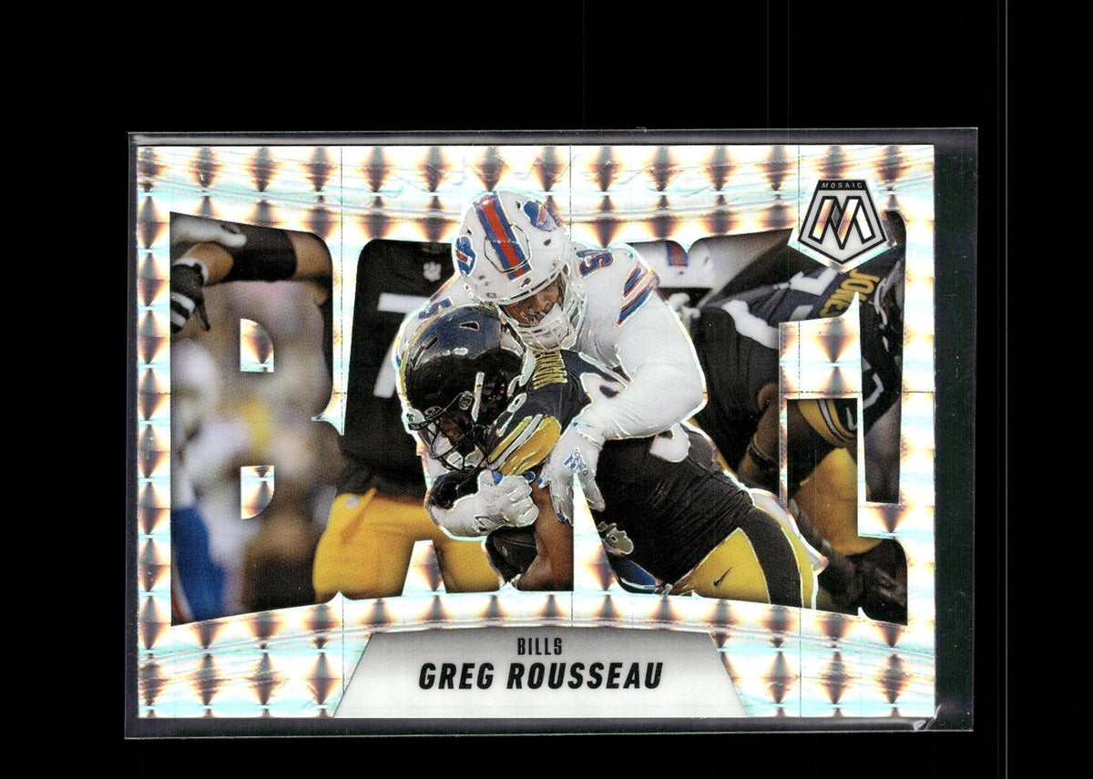 Greg Rousseau #14 Bang! Mosaic 2025 Panini Mosaic Buffalo Bills