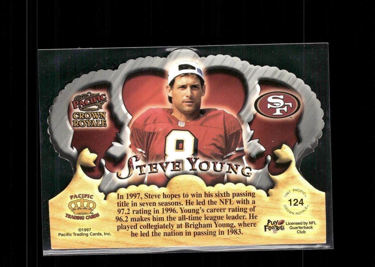 Steve Young #124 1997 Pacific Crown Royale San Francisco 49ers
