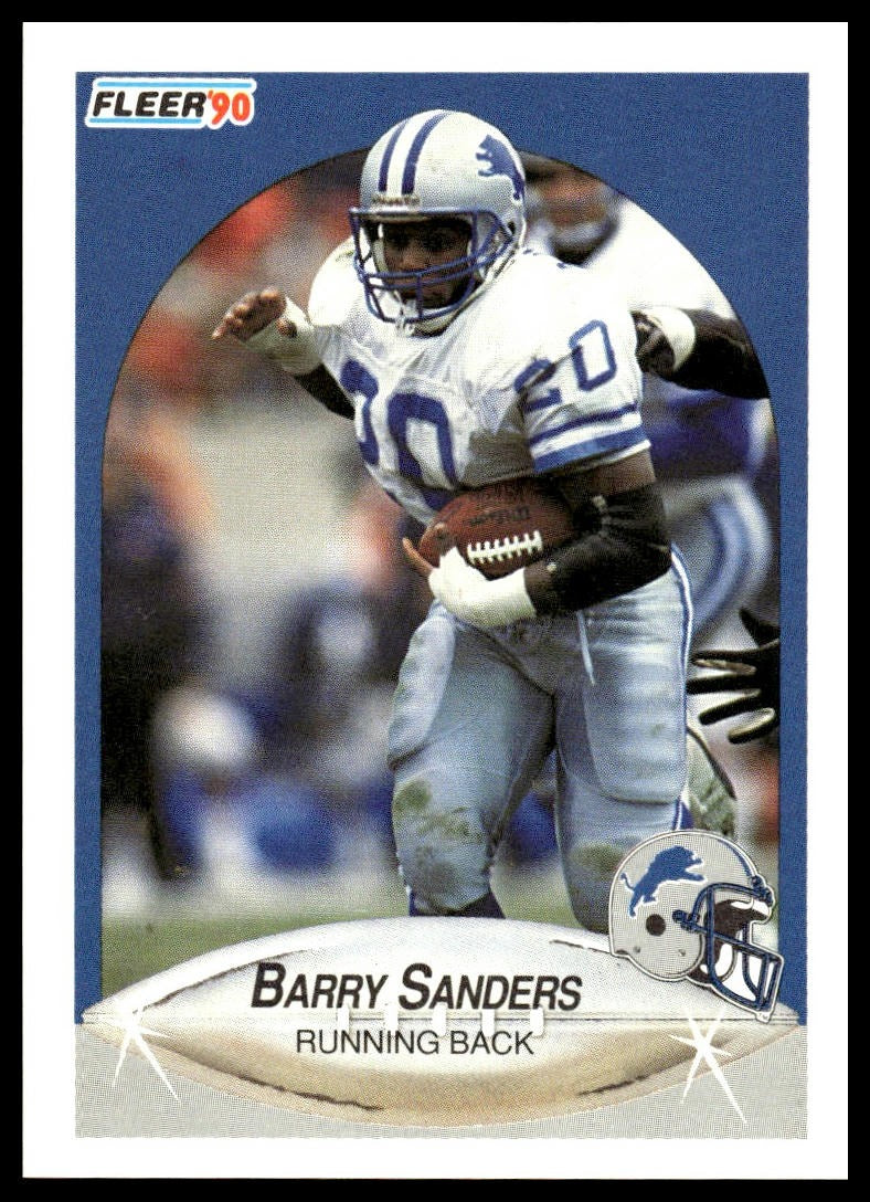 Barry Sanders #284 1990 Fleer Detroit Lions