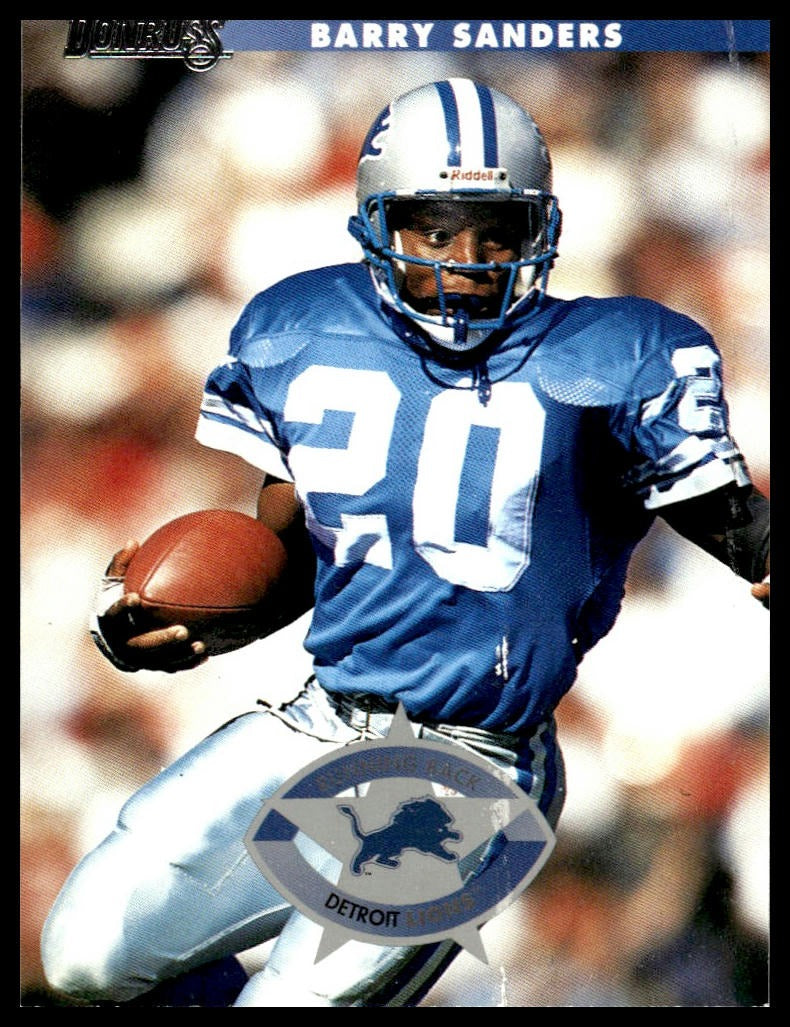 Barry Sanders #1 1996 Donruss Detroit Lions