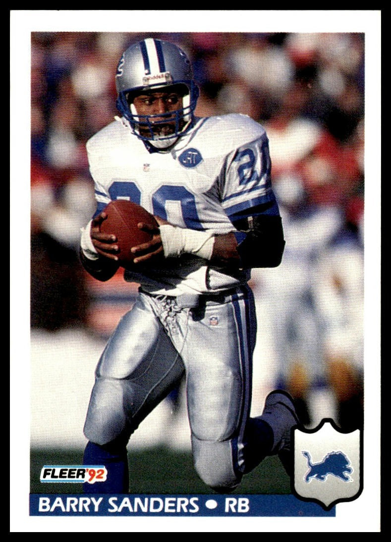 Barry Sanders #123 1992 Fleer Detroit Lions