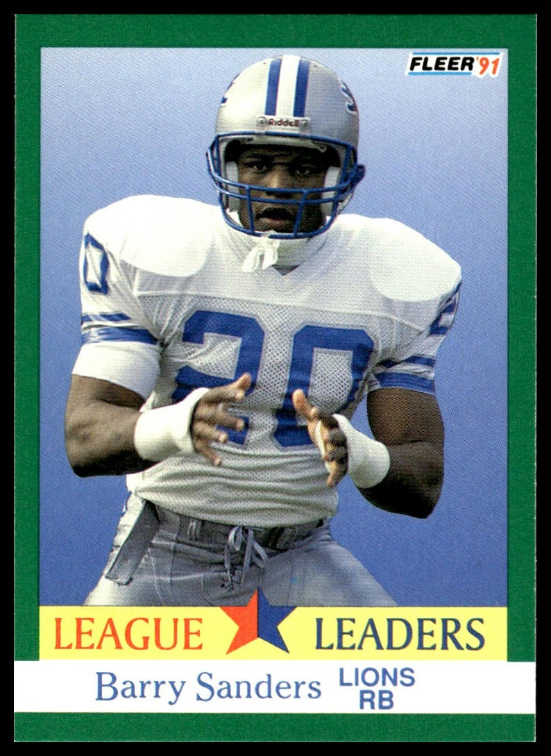 Barry Sanders #415 1991 Fleer Detroit Lions