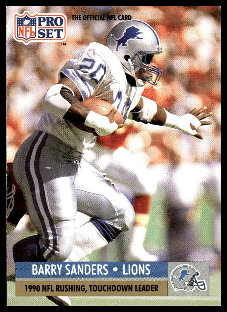 Barry Sanders #10 1991 Pro Set Detroit Lions