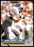 Barry Sanders #10 1991 Pro Set Detroit Lions