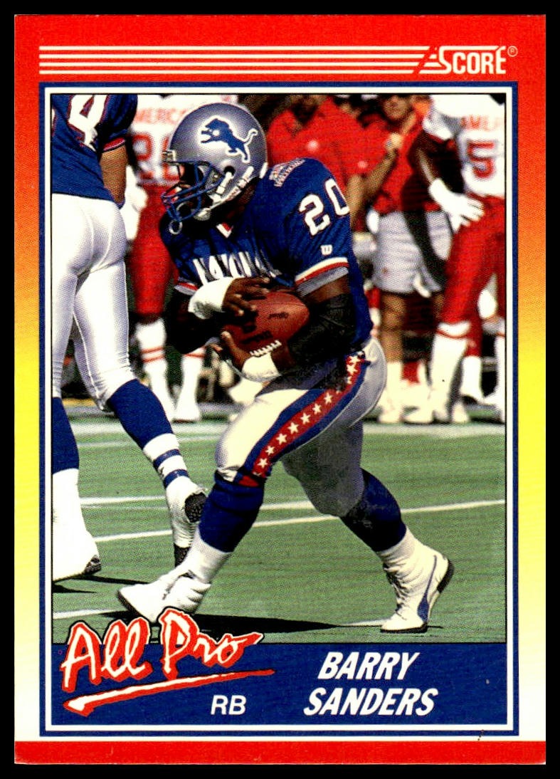 Barry Sanders #580 1990 Score Detroit Lions