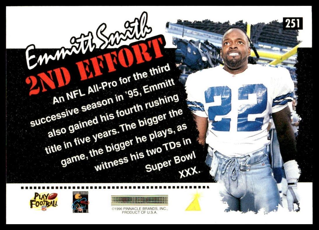 Emmitt Smith #251 1996 Score Dallas Cowboys