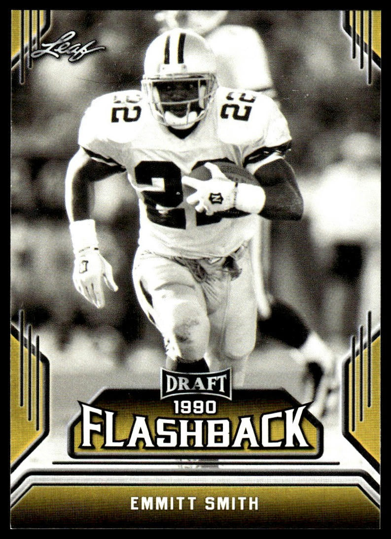 Emmitt Smith #06 Draft Flashback Gold 2019 Leaf Draft Florida Gators