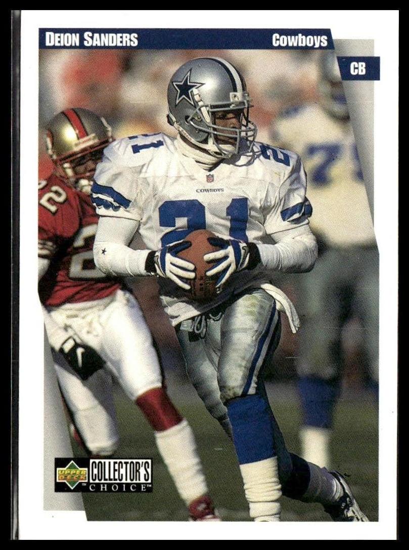 Deion Sanders #158 1997 Collector's Choice Dallas Cowboys