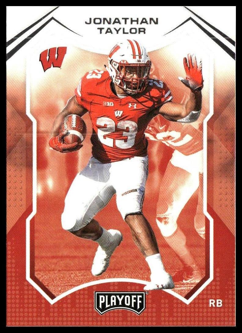 Jonathan Taylor #24 Playoff 2022 Panini Chronicles Draft Picks Wisconsin Badgers