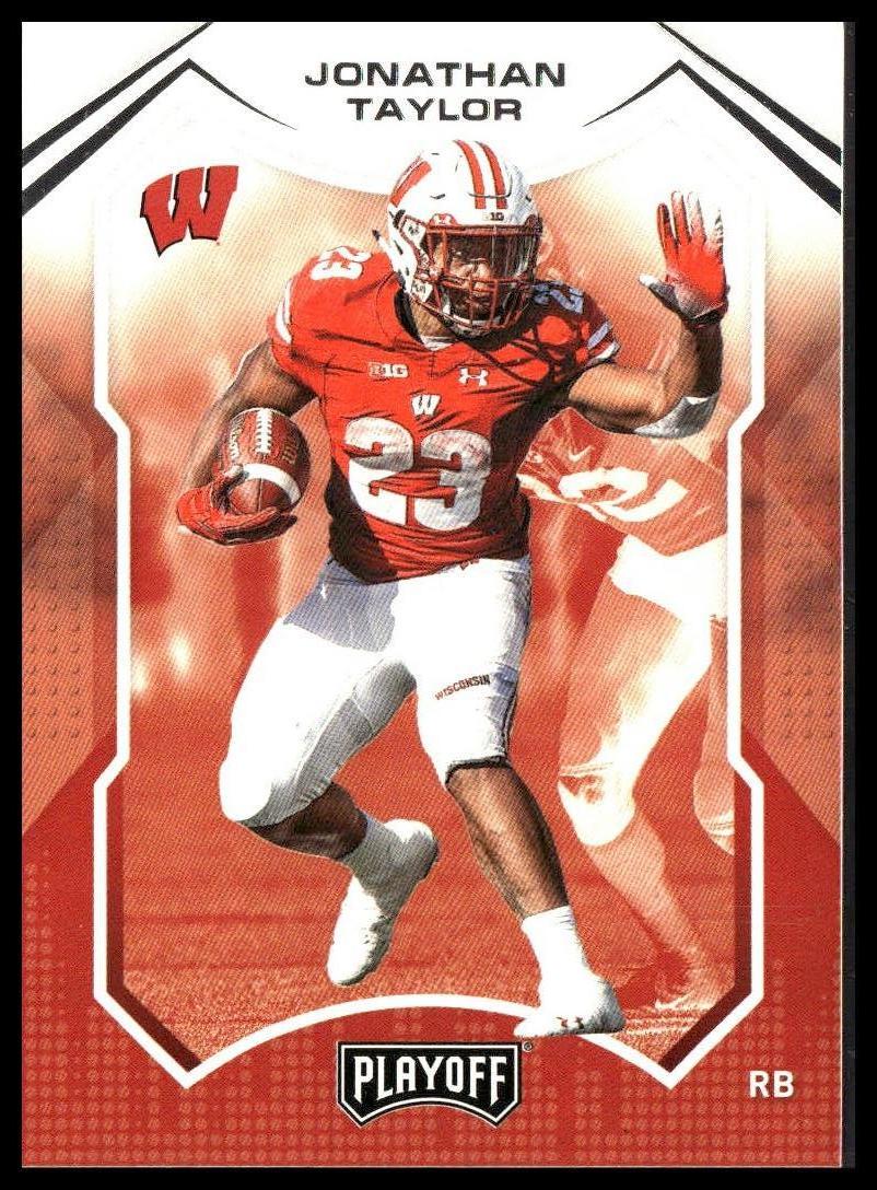 Jonathan Taylor #24 Playoff 2022 Panini Chronicles Draft Picks Wisconsin Badgers