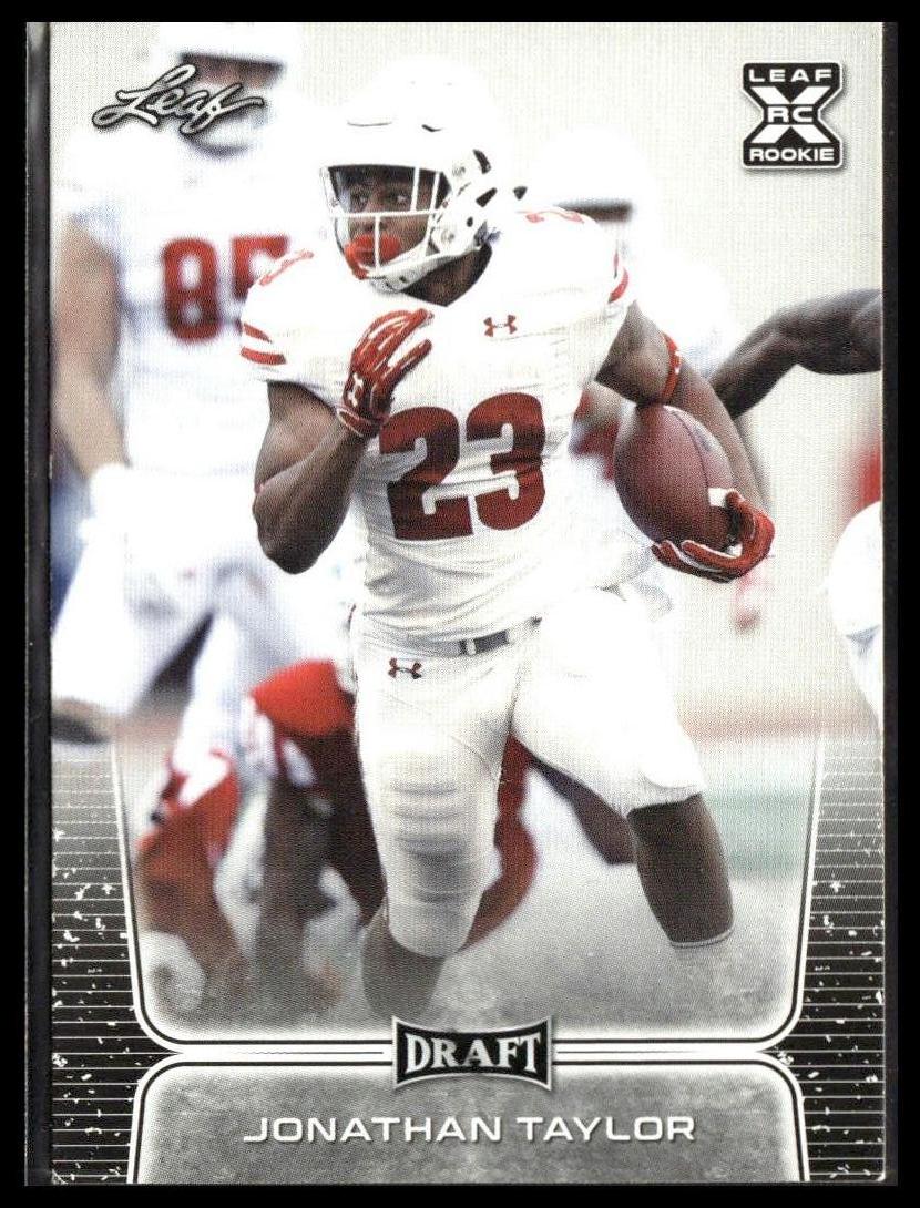 Jonathan Taylor #14 2020 Leaf Draft Wisconsin Badgers