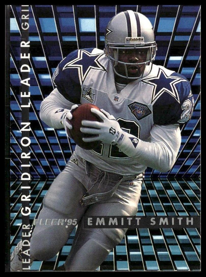 Emmitt Smith #7 Gridiron Leaders 1995 Fleer Dallas Cowboys