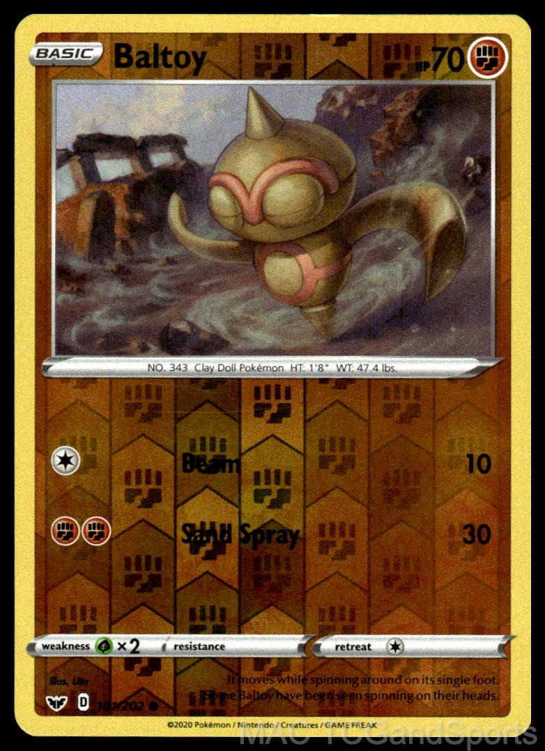 Baltoy 101/202 Reverse Holo