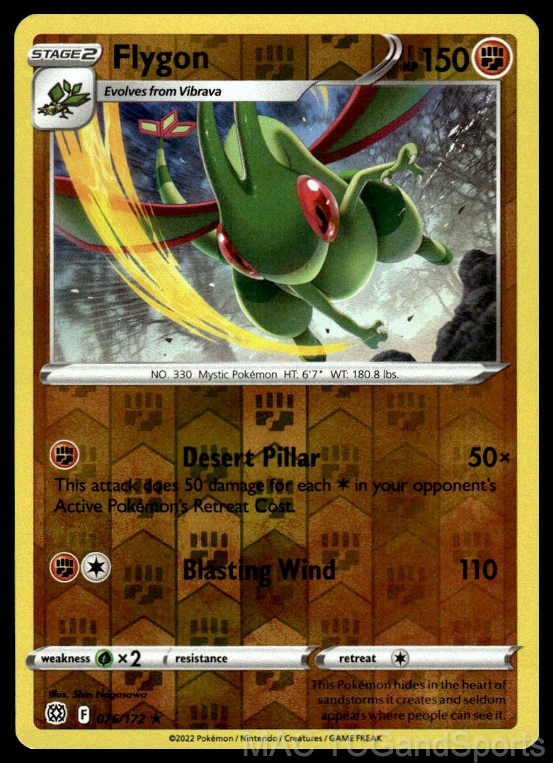 Flygon 076/172 Reverse Holo