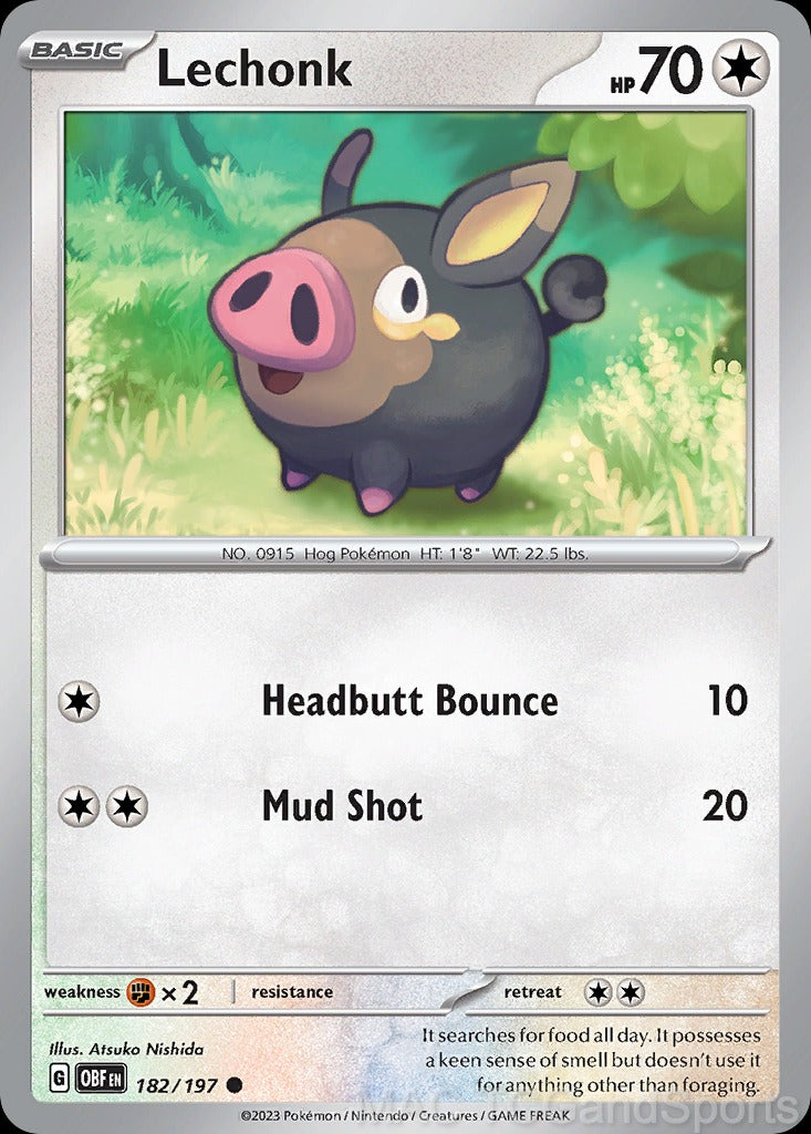 Lechonk 182/197 Reverse Holo