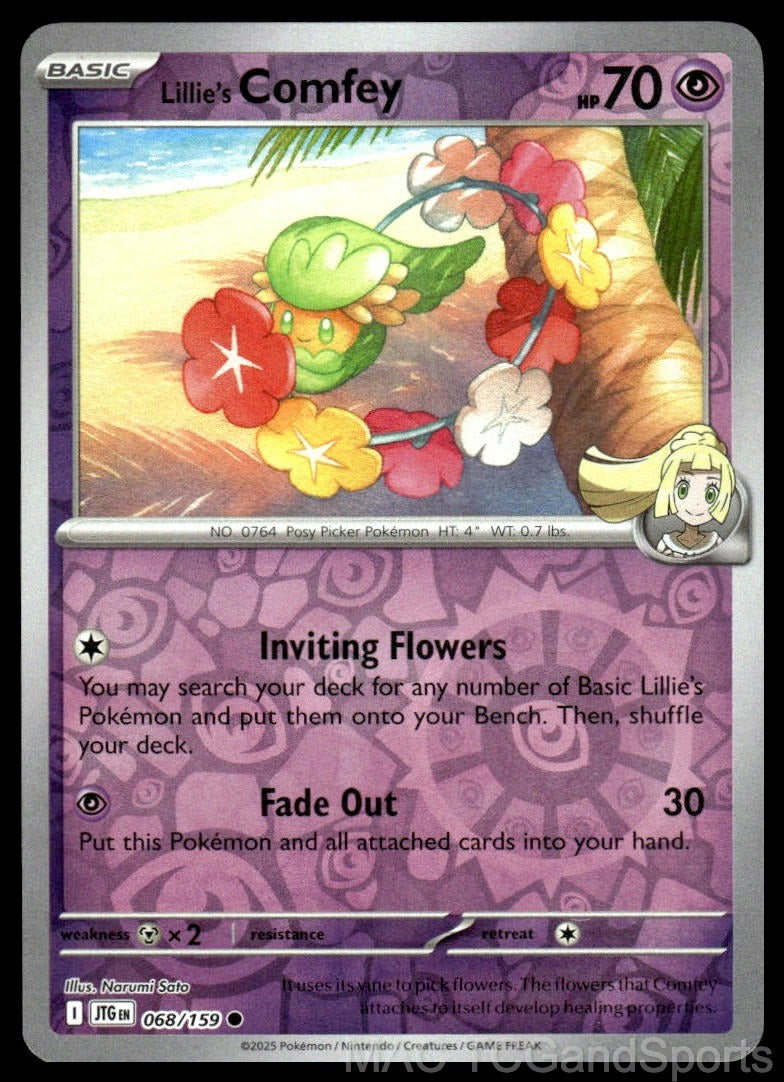 Lillie's Comfey 068/159 Reverse Holo