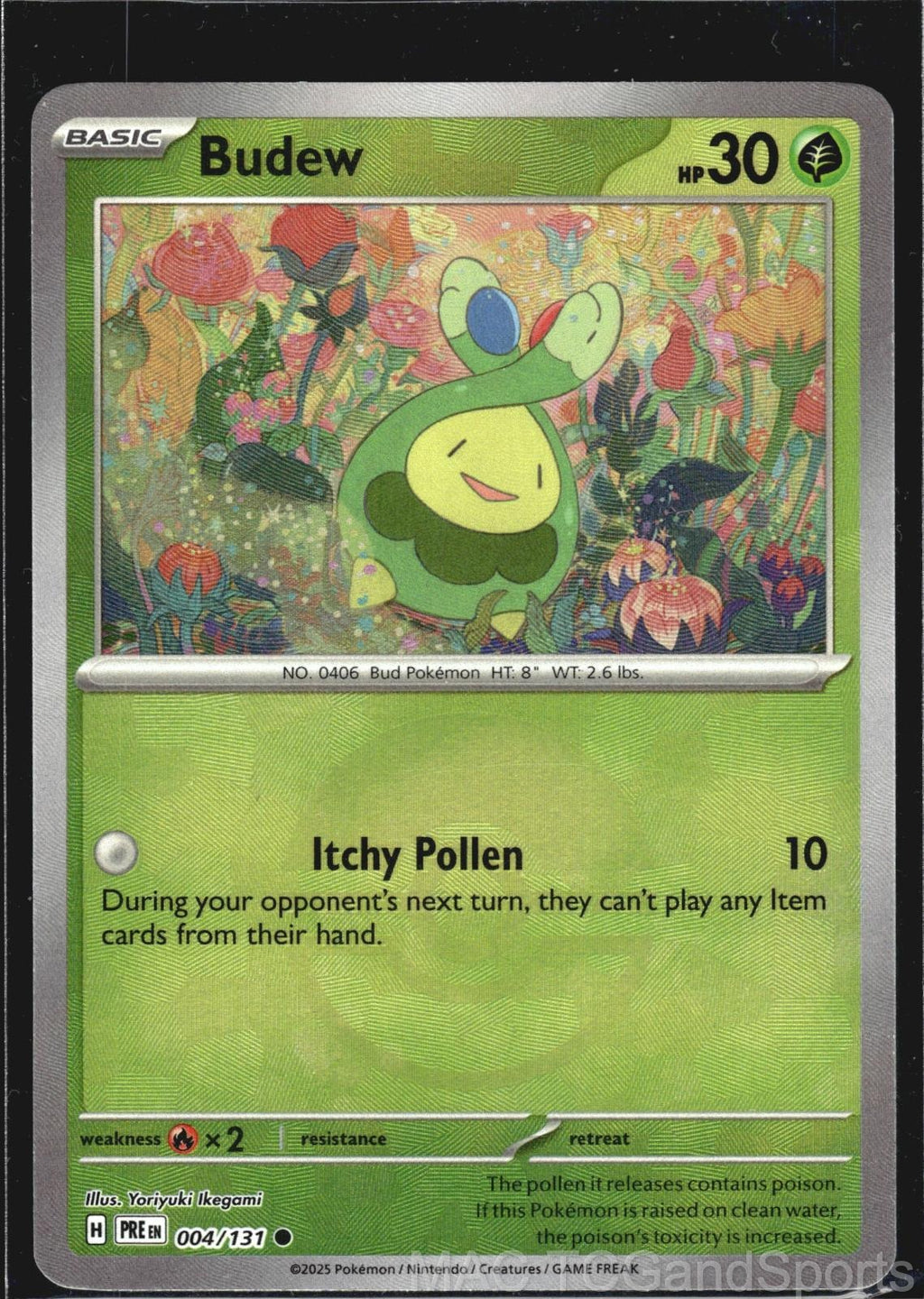 Budew (Poke Ball Pattern) 004/131 Holo Prismatic Evolutions Pokemon TCG NM