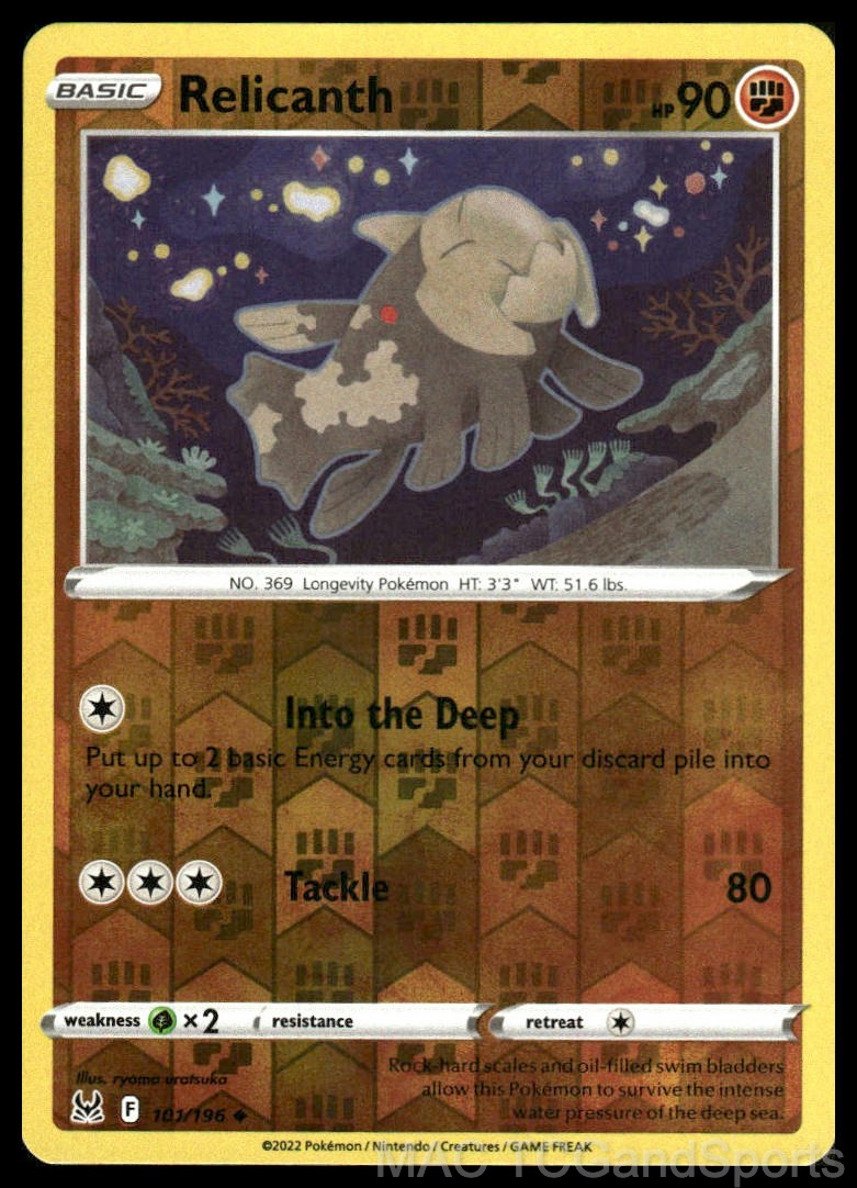 Relicanth 101/196 Reverse Holo