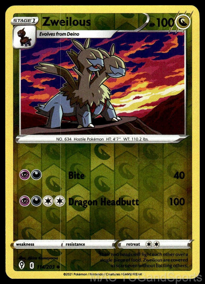 Zweilous 114/203 Reverse Holo