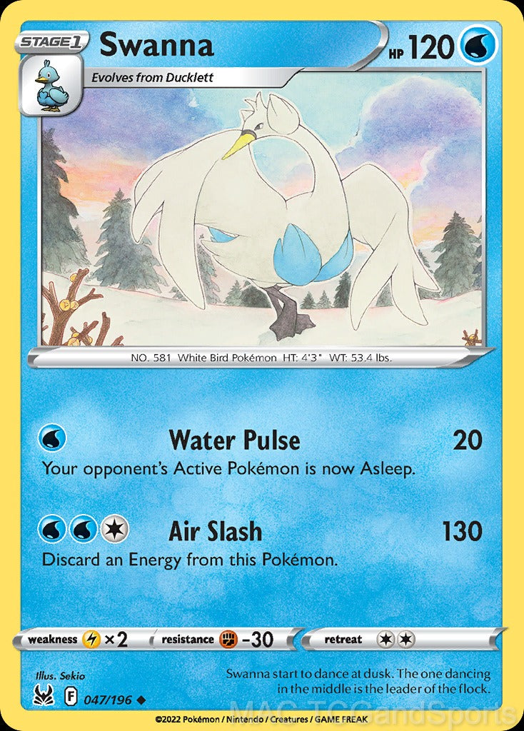 Swanna 047/196 Reverse Holo