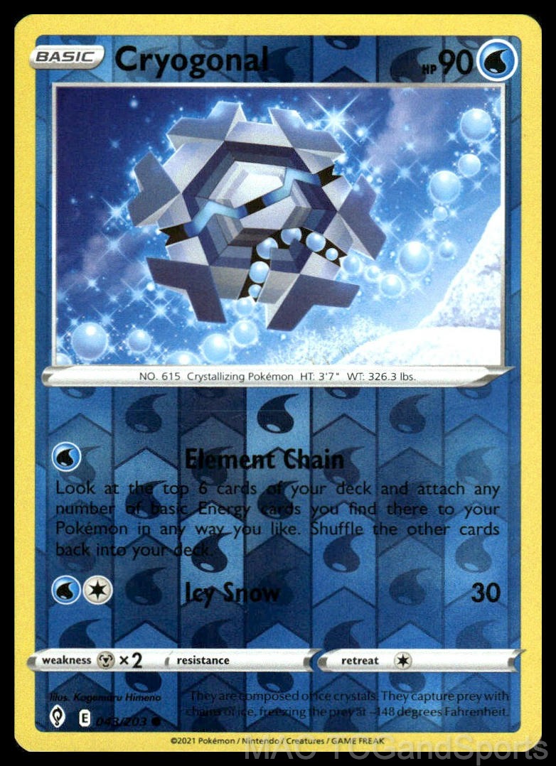 Cryogonal 043/203 Reverse Holo