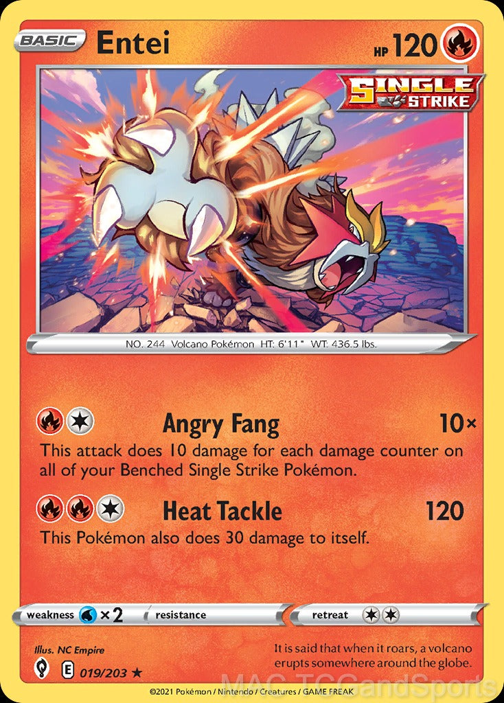 Entei 019/203 Reverse Holo