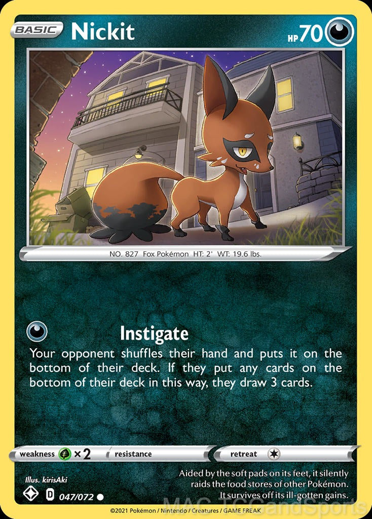 Nickit 047/072 Reverse Holo
