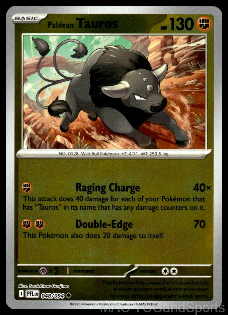 Paldean Tauros 048/094 Reverse Holo