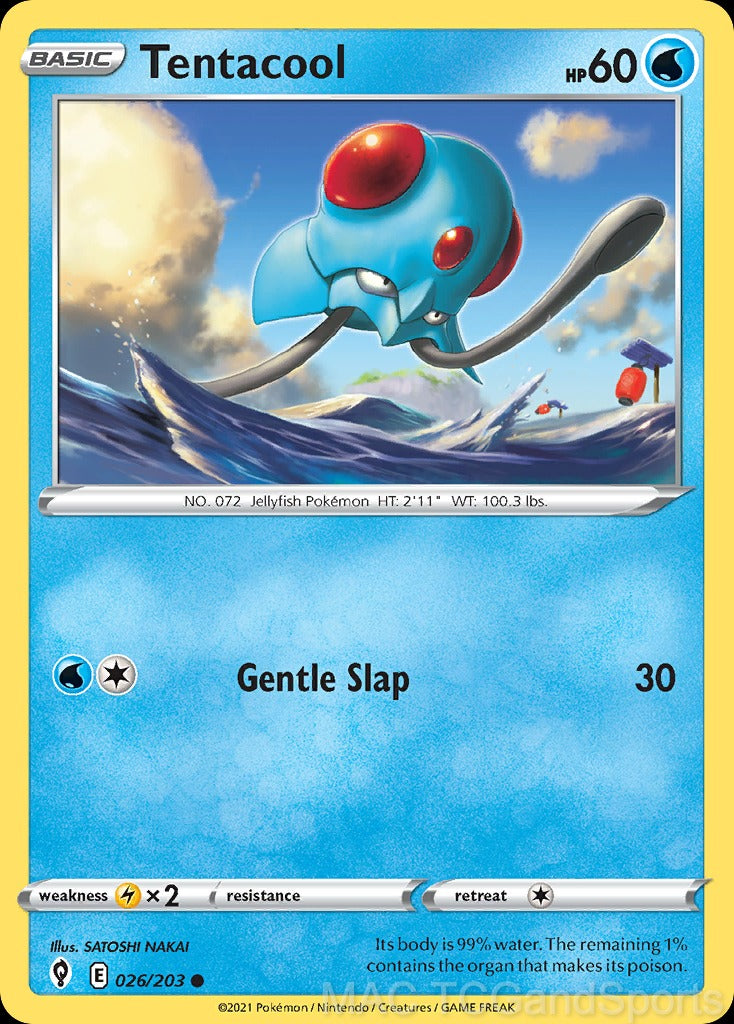 Tentacool 026/203 Reverse Holo