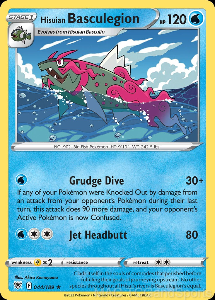 Hisuian Basculegion 044/189 Reverse Holo