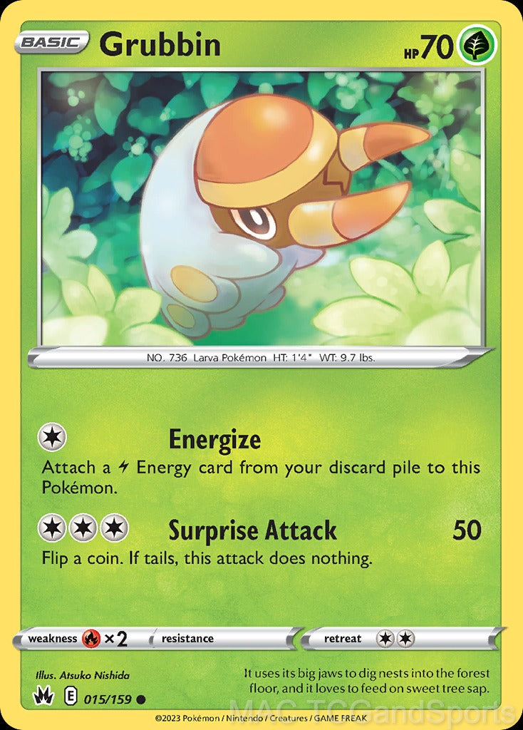 Grubbin 015/159 Reverse Holo
