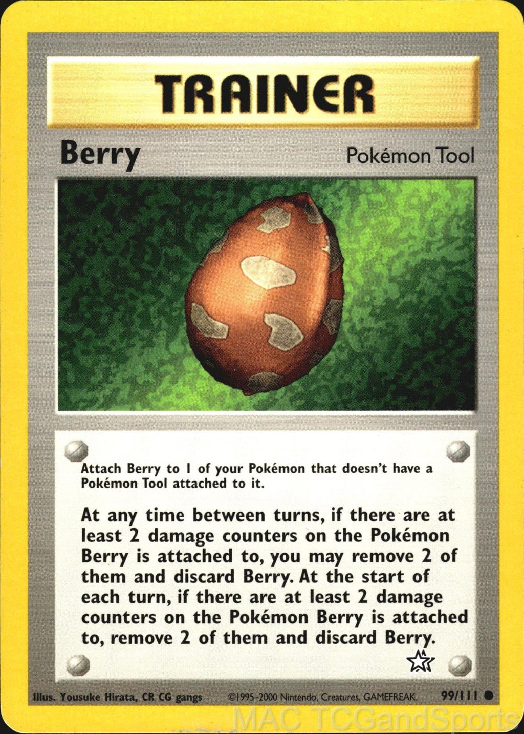 Berry 99/111 Unlimited Neo Genesis Pokemon TCG LP