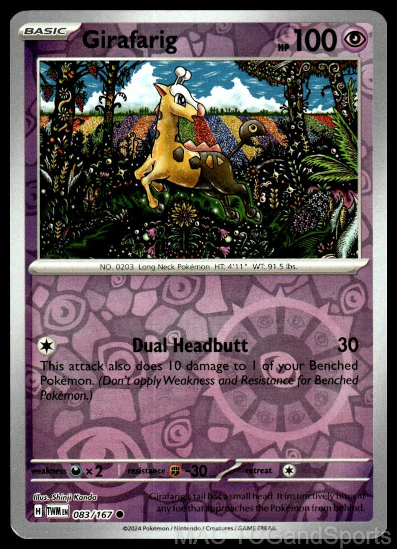 Girafarig 083/167 Reverse Holo