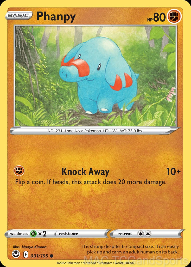 Phanpy 091/195 Reverse Holo