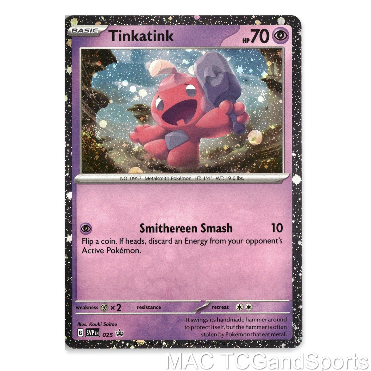 Tinkatink (Cosmo Holofoil) 025 Holo Scarlet & Violet Promo Pokemon TCG NM