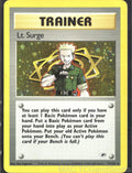 Lt. Surge 17/132 Unlimited Holo Gym Heroes Pokemon TCG LP