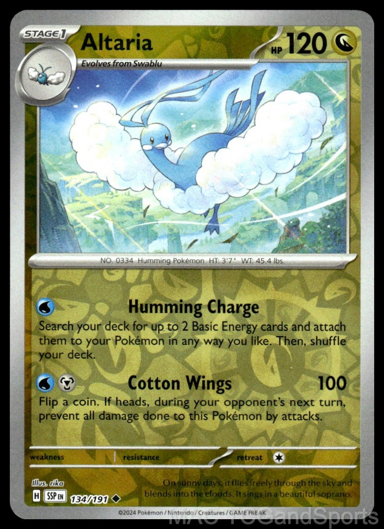 Altaria 134/191 Reverse Holo