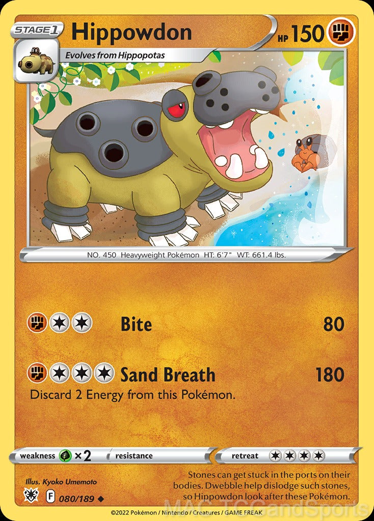 Hippowdon 080/189 Reverse Holo