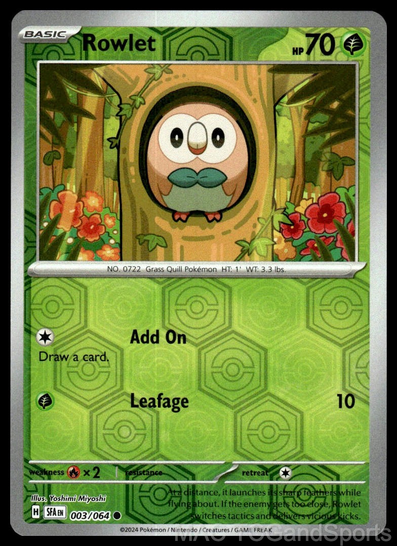Rowlet 003/064 Reverse Holo