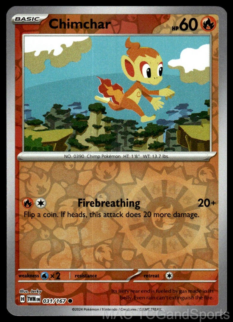 Chimchar 031/167 Reverse Holo