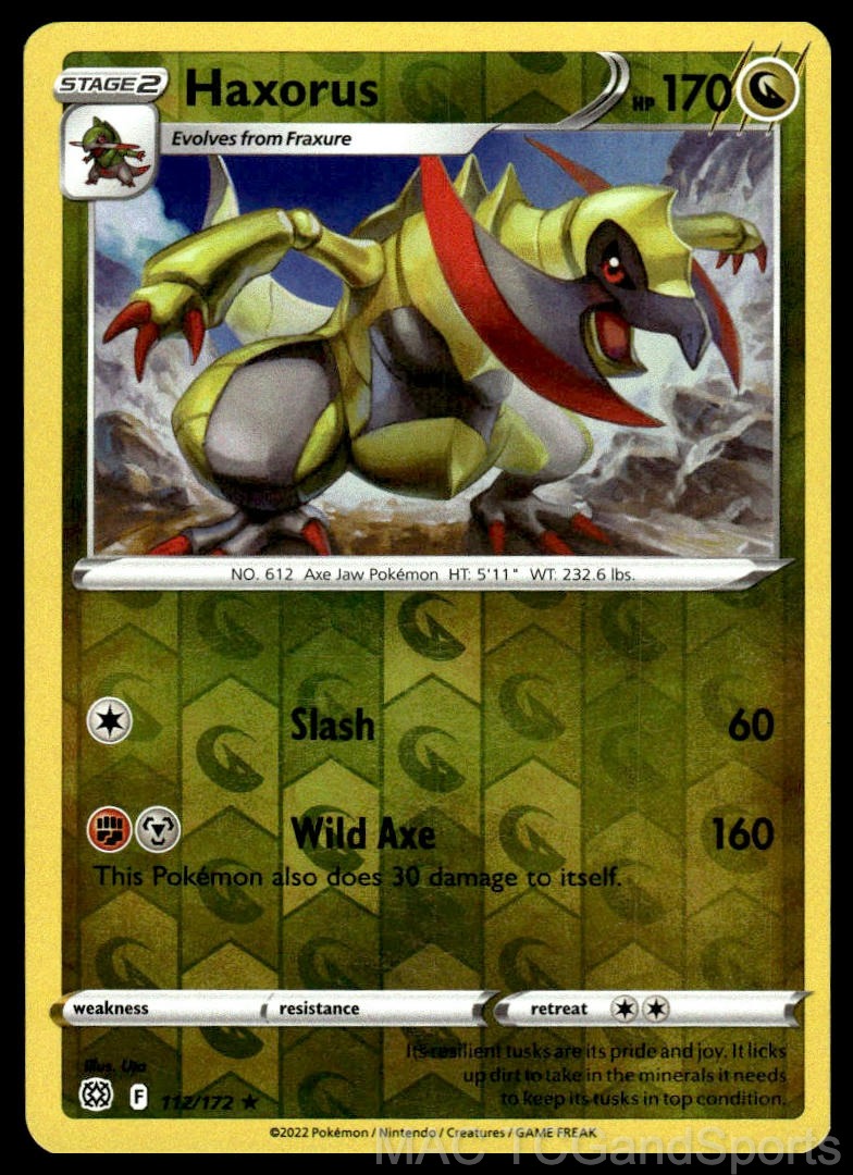 Haxorus 112/172 Reverse Holo