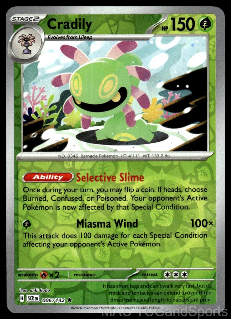 Cradily 006/142 Reverse Holo