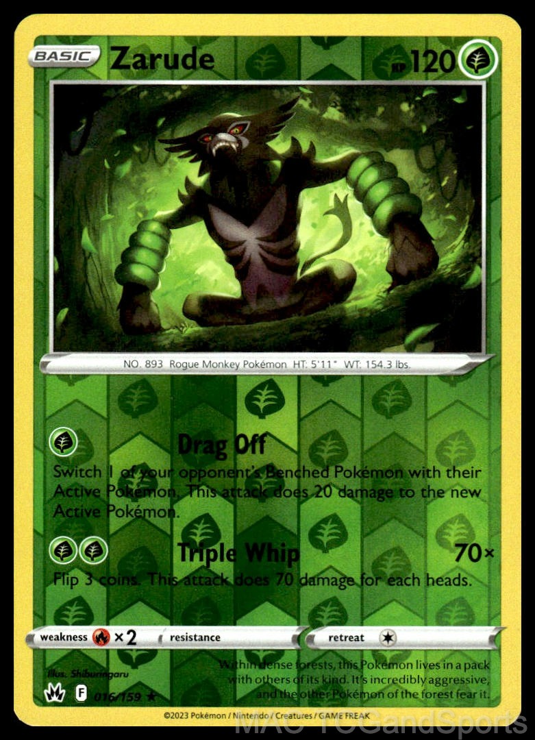 Zarude 016/159 Reverse Holo