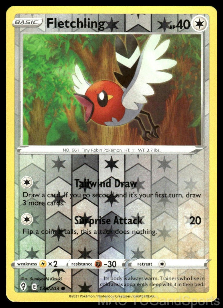 Fletchling 138/203 Reverse Holo