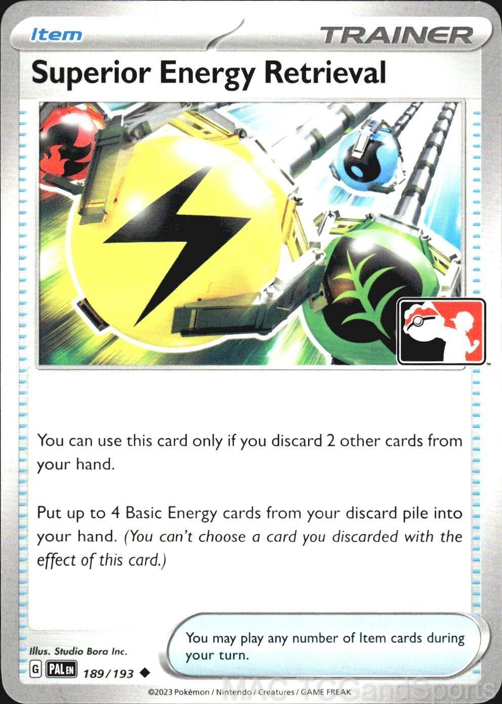 Superior Energy Retrieval 189/193 Prize Pack Series Cards Pokemon TCG NM