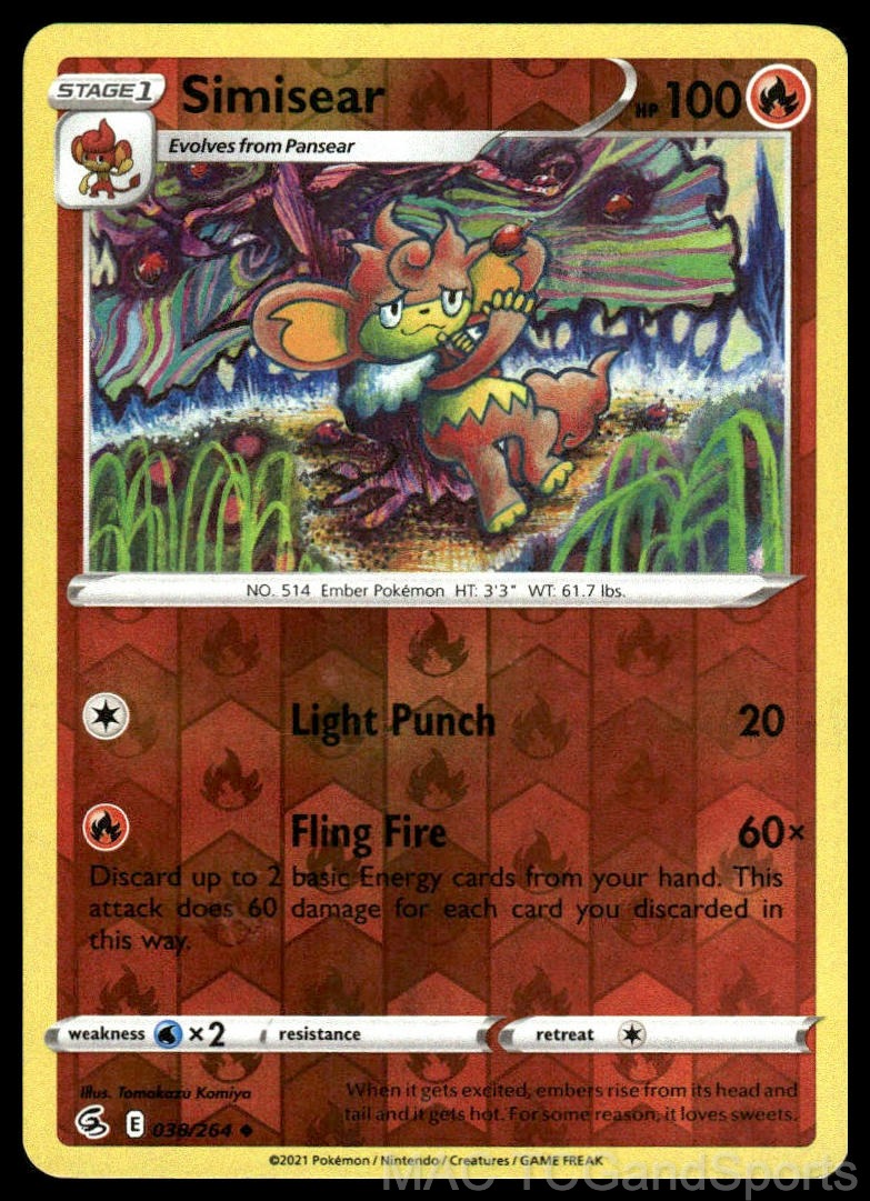 Simisear 038/264 Reverse Holo