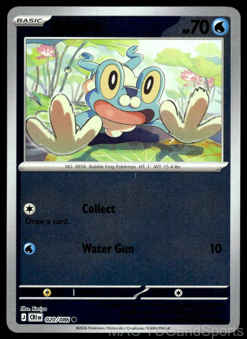 Froakie 020/086 Reverse Holo