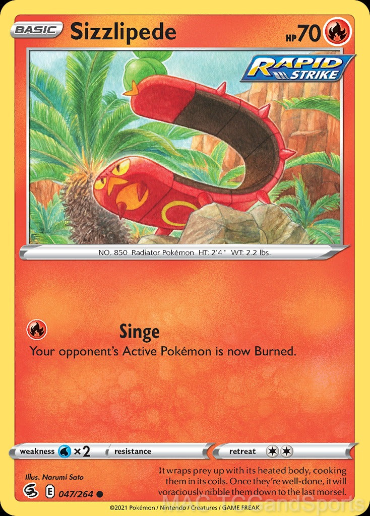 Sizzlipede 047/264 Reverse Holo