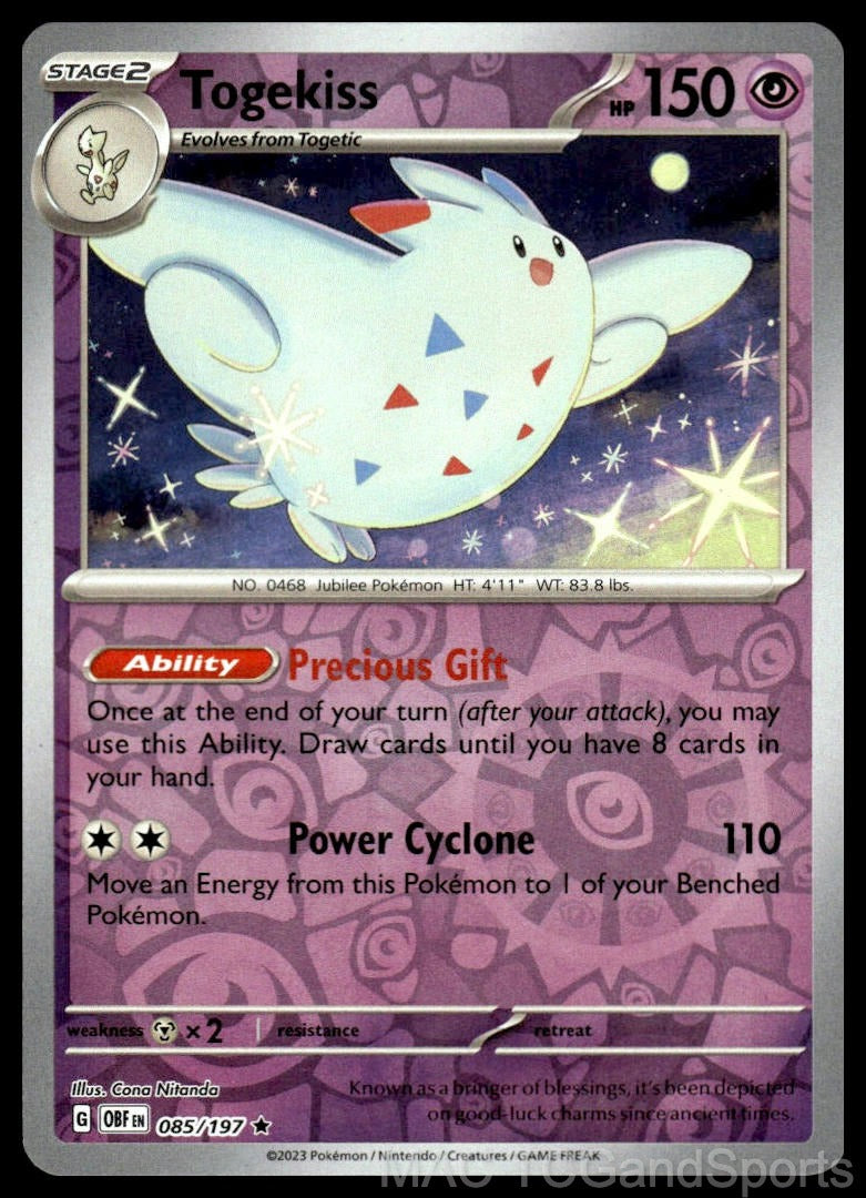 Togekiss 085/197 Reverse Holo